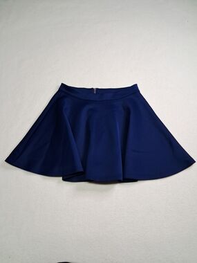 UK2LA Navy Flared Skater Mini Skirt